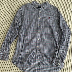 Ralph Lauren Blue and Red Checkered Shirt